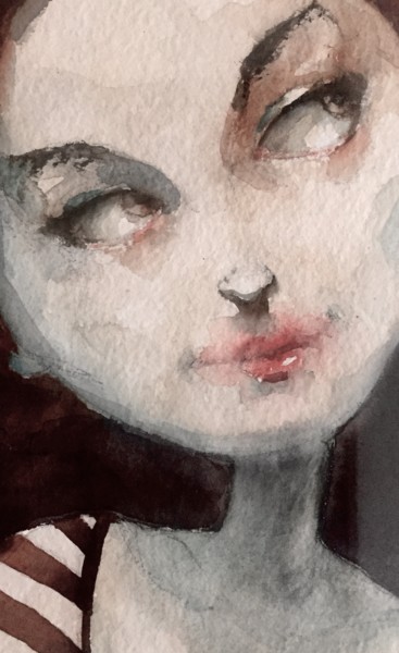 Painting titled "Mirada" by Cesar Ayllón, Original Artwork