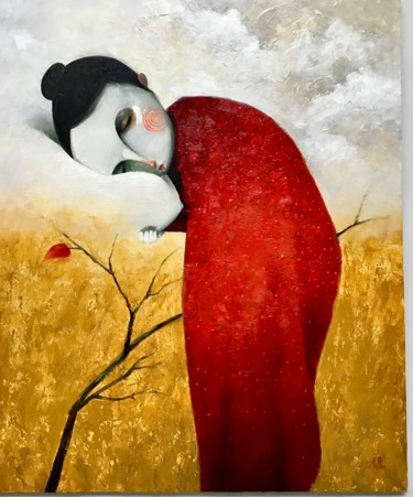 Peinture intitulée "Sueños de primavera" par Cesar Ayllón, Œuvre d'art originale, Huile
