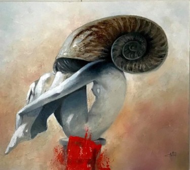 Malerei mit dem Titel "Metamorfosis dos" von Cesar Ayllón, Original-Kunstwerk, Öl