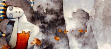 Peinture intitulée "Amanecer en las alt…" par Cesar Ayllón, Œuvre d'art originale, Huile