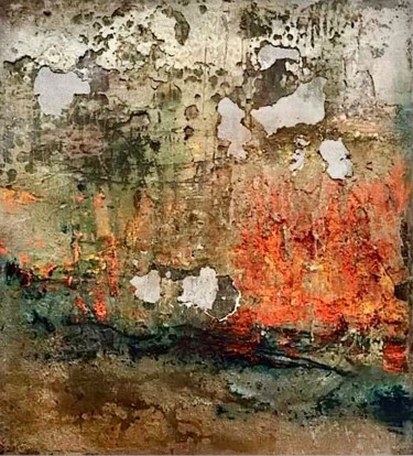 Malerei mit dem Titel "Abstracto dos" von Cesar Ayllón, Original-Kunstwerk, Öl