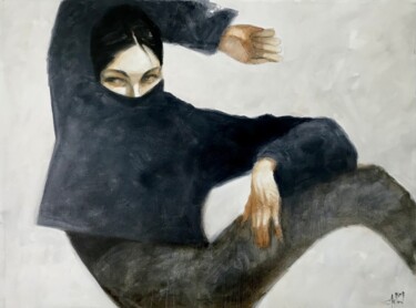 Peinture intitulée "Olga" par Cesar Ayllón, Œuvre d'art originale, Huile