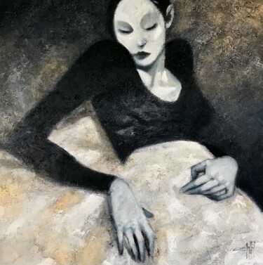 Pintura titulada "María" por Cesar Ayllón, Obra de arte original, Oleo