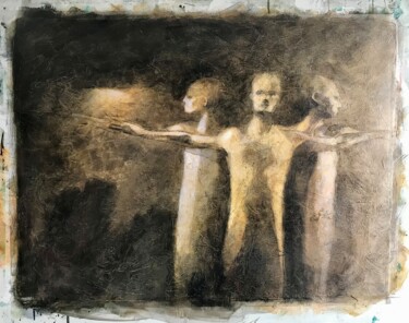 Pintura titulada "Ancestrales" por Cesar Ayllón, Obra de arte original, Oleo
