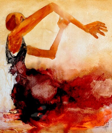 Картина под названием "Summer" - Cesar Ayllón, Подлинное произведение искусства, Масло