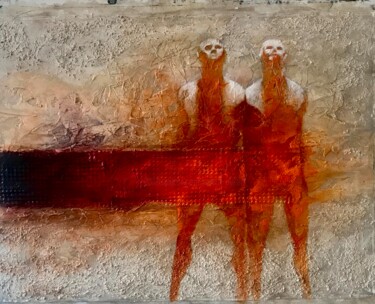 Картина под названием "Ancestrales Luz" - Cesar Ayllón, Подлинное произведение искусства, Масло
