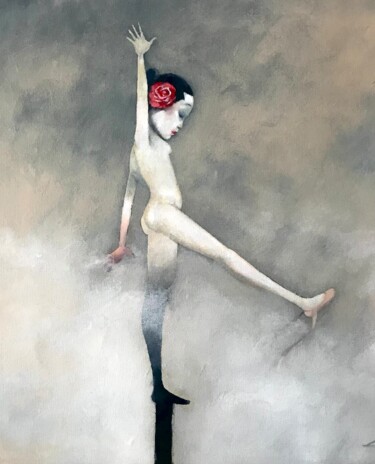 Peinture intitulée "equilibrada" par Cesar Ayllón, Œuvre d'art originale, Huile