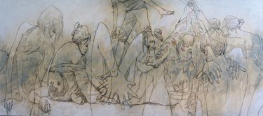 Pittura intitolato "apunte en lápiz" da Cesar Ayllón, Opera d'arte originale