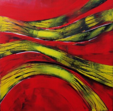Painting titled "Sprinting in Bari 2…" by Cesare Cassone, Original Artwork, Acrylic