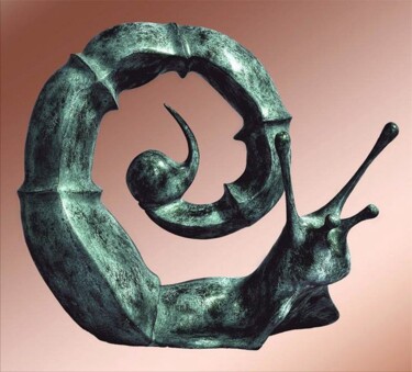 Scultura intitolato "-скульптура-бронза-" da Cesare Viola, Opera d'arte originale, Metalli