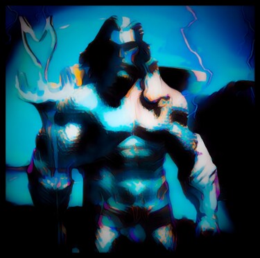 Digital Arts titled "Aquaman" by Cesarius, Original Artwork, Digital Painting