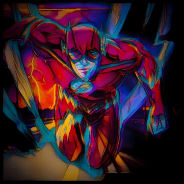 Digital Arts titled "Flash" by Cesarius, Original Artwork, Digital Painting