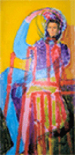 Peinture intitulée "Jean Edern-1" par Charley Supper-Bertho, Œuvre d'art originale, Huile