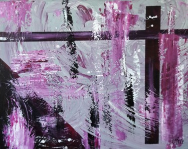 Картина под названием "Puente Violeta" - Céu Barros, Подлинное произведение искусства
