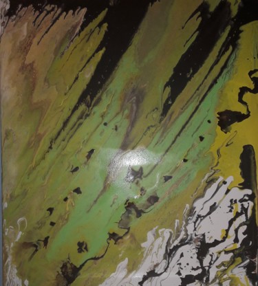 Pittura intitolato "Pouring 1" da Céu Barros, Opera d'arte originale, Acrilico