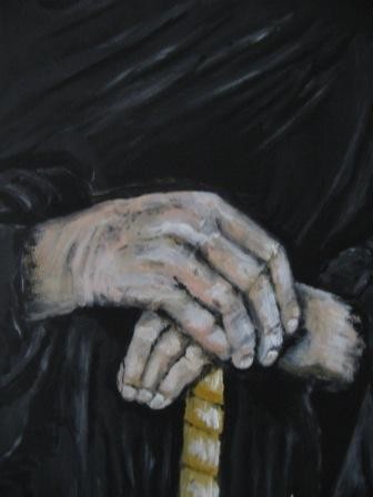 Pintura intitulada "estas mãos" por C Ferreira, Obras de arte originais