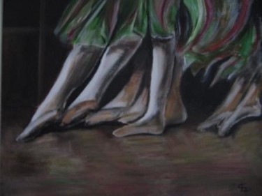 Pintura intitulada "Dança levai-me..." por C Ferreira, Obras de arte originais