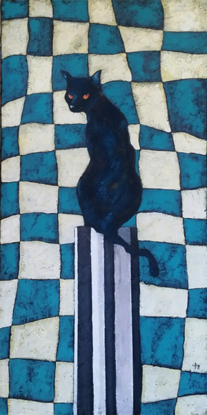 Картина под названием "Mushcka" - Cfey, Подлинное произведение искусства, Акрил Установлен на Деревянная рама для носилок