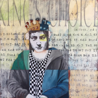Pintura intitulada "Le King" por Cfey, Obras de arte originais, Acrílico