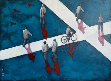 Pintura titulada "Praça da Liberdade" por Cfey, Obra de arte original, Acrílico