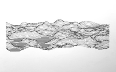 Estampas & grabados titulada "Abstract landscape…" por Christophe Floutier, Obra de arte original, Trabajo Digital 2D