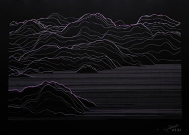 Obrazy i ryciny zatytułowany „Abstract landscape…” autorstwa Christophe Floutier, Oryginalna praca, 2D praca cyfrowa