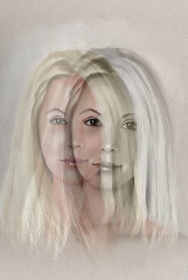 Painting titled "NATALIA" by Cg In The Art, Original Artwork, Photo Montage