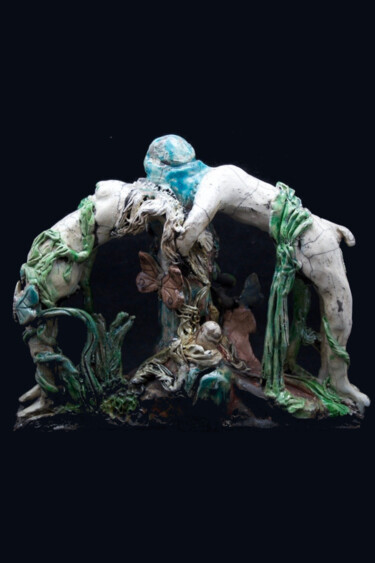 Скульптура под названием "La Féconde" - Cg L'Autodidacte, Подлинное произведение искусства, Керамика