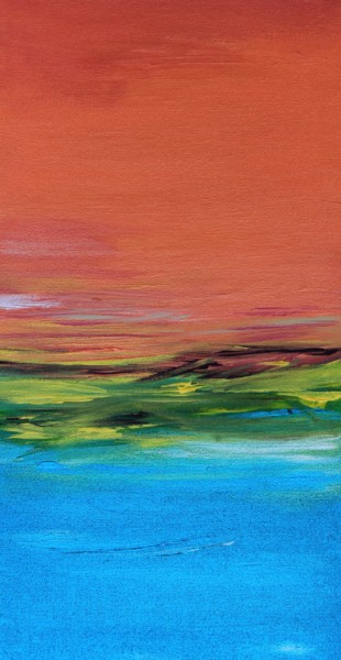 Peinture intitulée "Morning Seas" par Carrie Godwin, Œuvre d'art originale, Acrylique