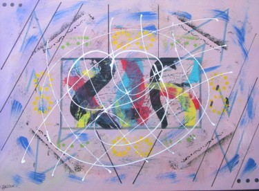 Pintura titulada "Étude 10B" por Claude Gascon, Obra de arte original, Acrílico