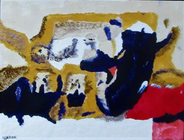 Pintura titulada "Étude 8C" por Claude Gascon, Obra de arte original, Vidrieras de pintura