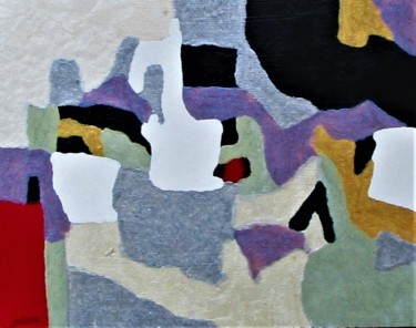 Картина под названием "Étude 1F" - Claude Gascon, Подлинное произведение искусства, Витражная роспись