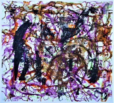 Painting titled "Abstraction 2022" by Claude Gascon, Original Artwork, Acrylic