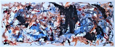 Peinture intitulée "Abstraction 2022-4" par Claude Gascon, Œuvre d'art originale, Acrylique Monté sur Châssis en bois