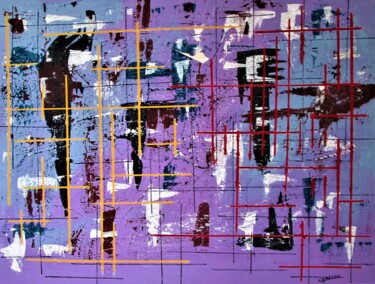 Peinture intitulée "Abstraction 2022-11" par Claude Gascon, Œuvre d'art originale, Acrylique Monté sur Châssis en bois