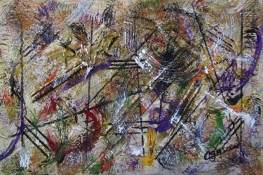 Pintura intitulada "Abstraction 2022-25" por Claude Gascon, Obras de arte originais, Acrílico