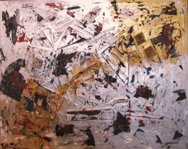 Peinture intitulée "Abstraction 2023-5" par Claude Gascon, Œuvre d'art originale, Acrylique Monté sur Châssis en bois