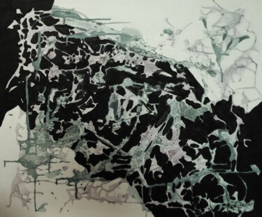 Malarstwo zatytułowany „Abstraction 2023-7” autorstwa Claude Gascon, Oryginalna praca, Akryl