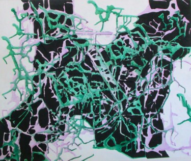 Malerei mit dem Titel "Abstraction 2023-8" von Claude Gascon, Original-Kunstwerk, Acryl