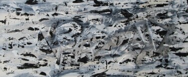 Peinture intitulée "Noir, marine et bla…" par Claude Gascon, Œuvre d'art originale, Acrylique
