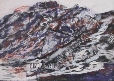 Painting titled "Val-des-Monts 2023-…" by Claude Gascon, Original Artwork, Acrylic Mounted on Wood Panel
