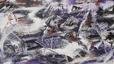 Painting titled "Val-des-Monts 2023-…" by Claude Gascon, Original Artwork, Acrylic Mounted on Wood Panel