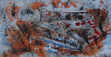 제목이 "Abstraction 2024-2"인 미술작품 Claude Gascon로, 원작, 아크릴 목재 패널에 장착됨