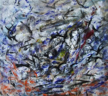 제목이 "Abstraction 01-24"인 미술작품 Claude Gascon로, 원작, 아크릴 목재 패널에 장착됨