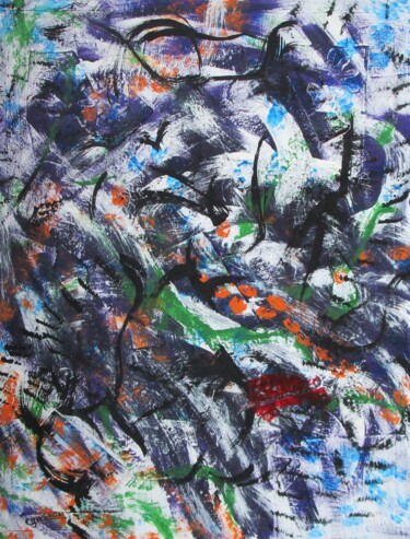 Pintura titulada "Abstraction 03-24" por Claude Gascon, Obra de arte original, Acrílico Montado en Bastidor de camilla de ma…
