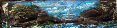Malerei mit dem Titel "Monde perdu" von Claude Gascon, Original-Kunstwerk, Acryl