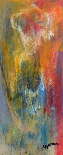 Pittura intitolato "Le monde des ombres…" da Claude Gascon, Opera d'arte originale, Acrilico