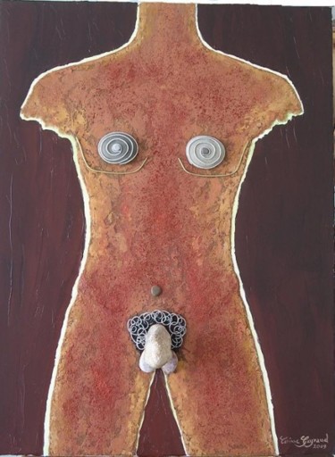 Peinture intitulée "La toile sexe prime…" par Corinne Gayraud, Œuvre d'art originale, Huile