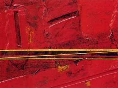Pittura intitolato "RED - SCARTI DA MAN…" da Massimo Nicotra, Opera d'arte originale