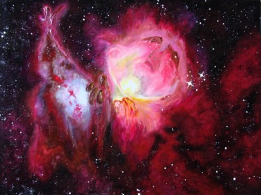 Painting titled "Le chant d'Orion" by Christian Rolland, Original Artwork, Acrylic